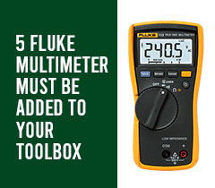 5 Fluke Multimeter must be added to your Toolbox